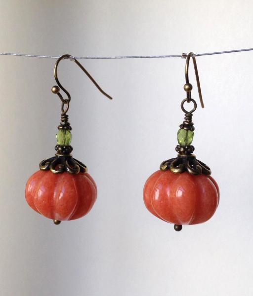 Serpentine Pumpkin Earrings