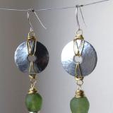 Steel and Brass Earrings