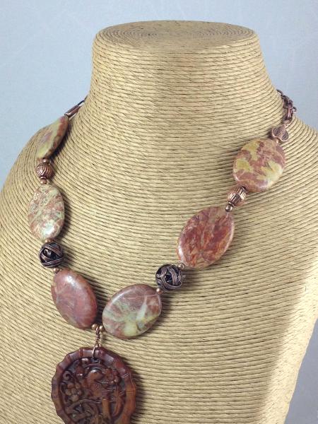 Red Creek Jasper and Copper Necklace