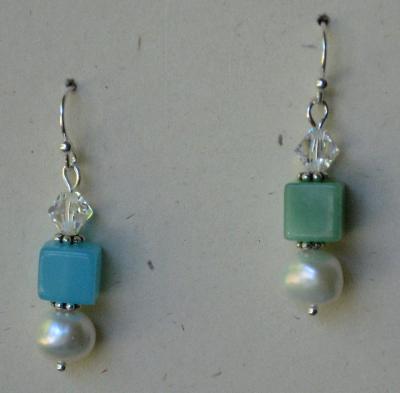 Candy Jade and Pearl Earrings