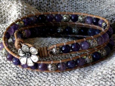 Amethyst Wrap Bracelet for Ashley