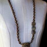 Picasso Jasper and Pearl Necklace