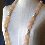 Peach Chalcedony Necklace