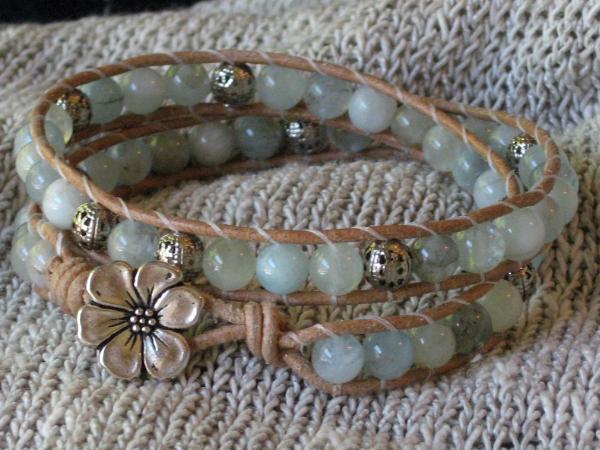 Aquamarine Wrap Bracelet