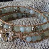 Aquamarine Wrap Bracelet