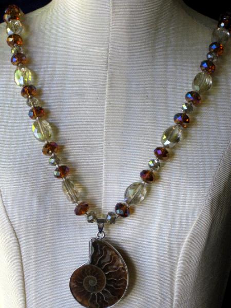 Ammonite Crystal Necklace