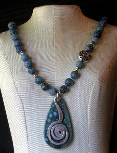 Ocean Waves Serpentine Necklace