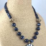 Elegance in Black and Gold Necklace