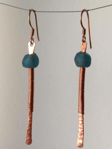 Copper Stick Earrings