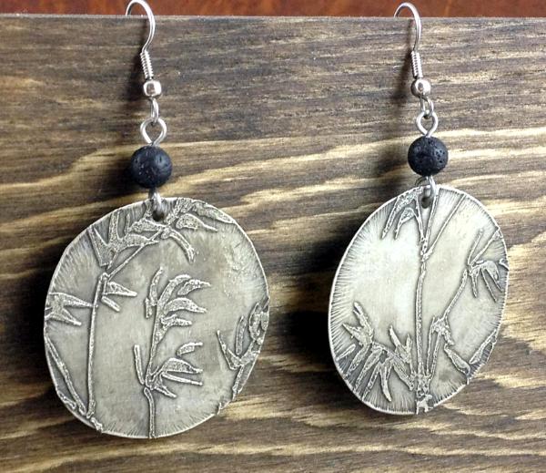 Etched Bamboo Earrings