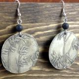 Etched Bamboo Earrings