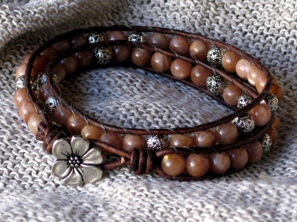 Sunstone Wrap Bracelet