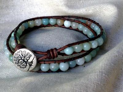 Amazonite Double Wrap Bracelet