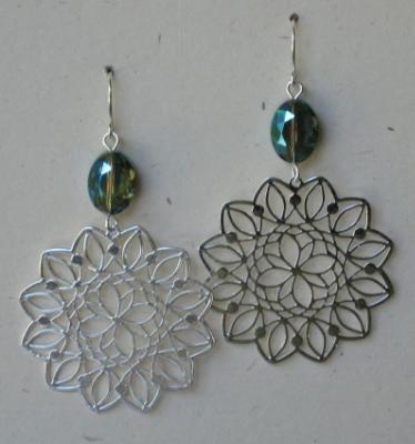 Flower Medallion Earrings