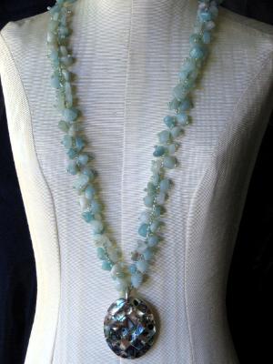 Woven Amazonite Necklace 