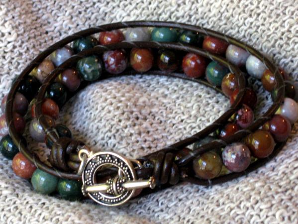 Fancy Jasper Wrap Bracelet