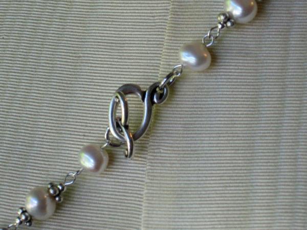 Pearl and Chainmaille Necklace 