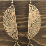 Etched Brass Moon Earrings *temporarily unavailable*
