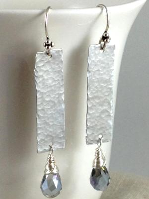 Hammered Aluminum Earrings