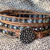 Cool Crystal Triple Wrap Bracelet