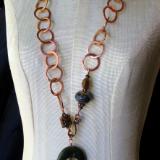 Mixed Greens and Copper Lariat 