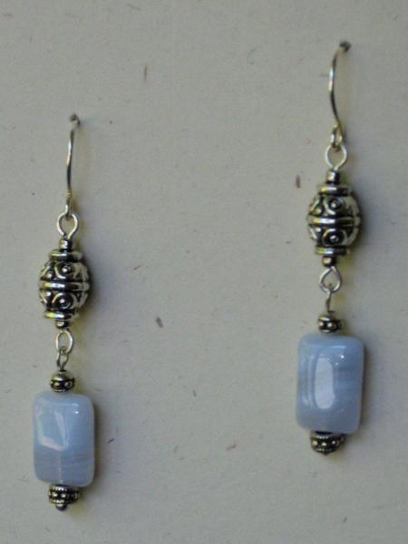 Blue Lace Agate Earrings