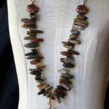 Picasso Jasper and Copper Chain Necklace