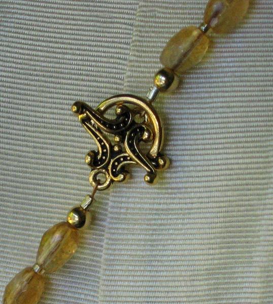 Golden Citrine Weave Necklace