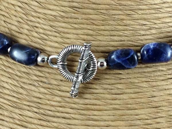 Sodalite and Silver Necklace