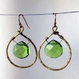 Apple Green Briolette Earrings