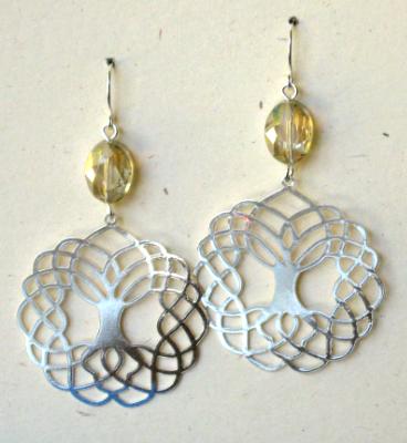 Tree of Life Medallion Earrings