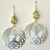 Tree of Life Medallion Earrings