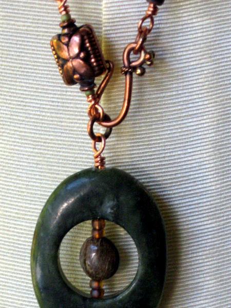 Mixed Greens and Copper Lariat 