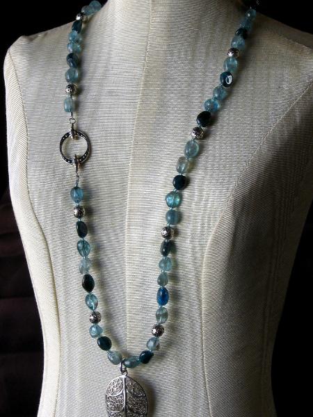 Apatite Leaf Necklace