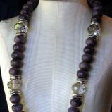 Sugilite and Crystal Necklace