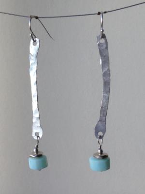 Aluminum and Amazonite Earrings