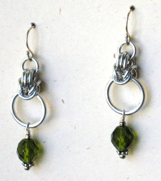 Byzantine Aluminum Chainmaille Earrings